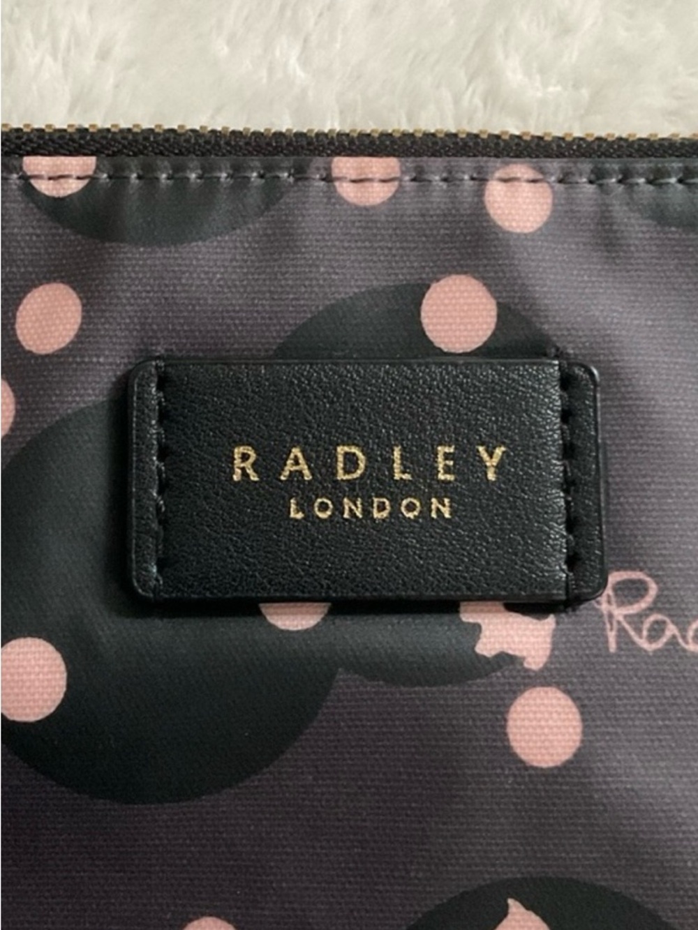 Radley London Clouds Hill Polka Dot Scottie Crossbody Bag Coated Cotton - Picture 3 of 16